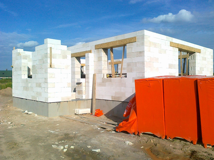 Mājas projekts "Rita 2", būvniecības process