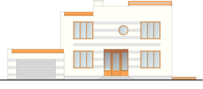 Dzīvojamās mājas projekts, fasāžu versijas