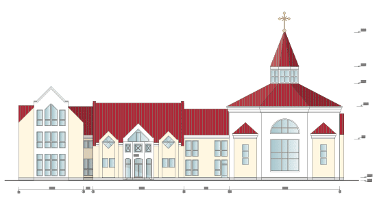 Baznīca Pārdaugavā, skiču projekts