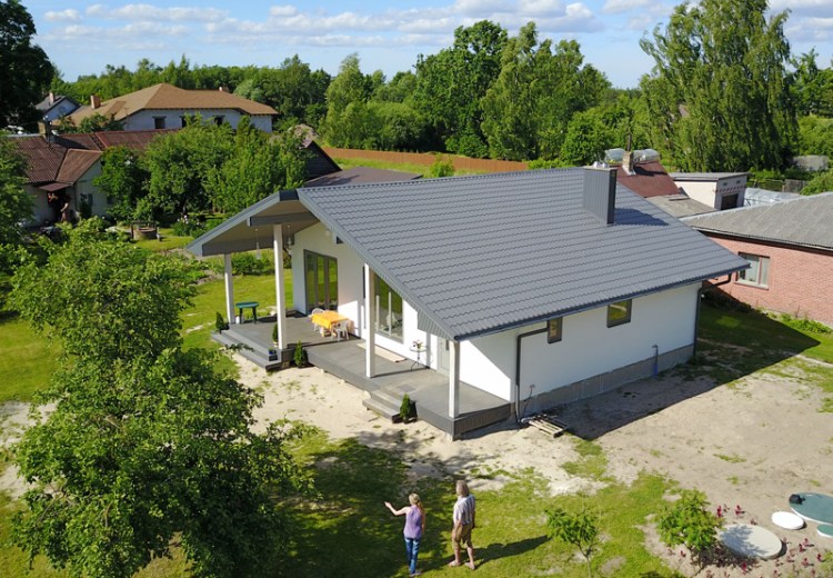 Mājas projekts "Eižens", uzbūvētās mājas bildes