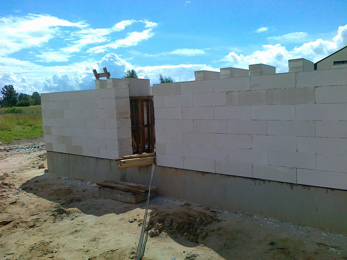 Mājas projekts "Rita 2", būvniecības process