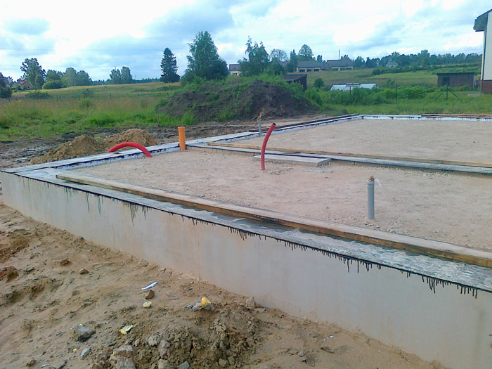 Mājas projekts "Rita 2", būvniecības process