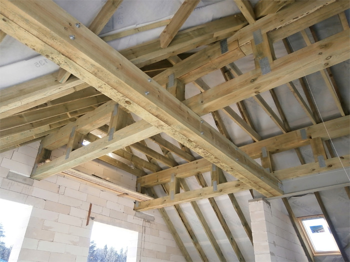 Mājas projekts Dina, foto no mājas būvniecības gaitas