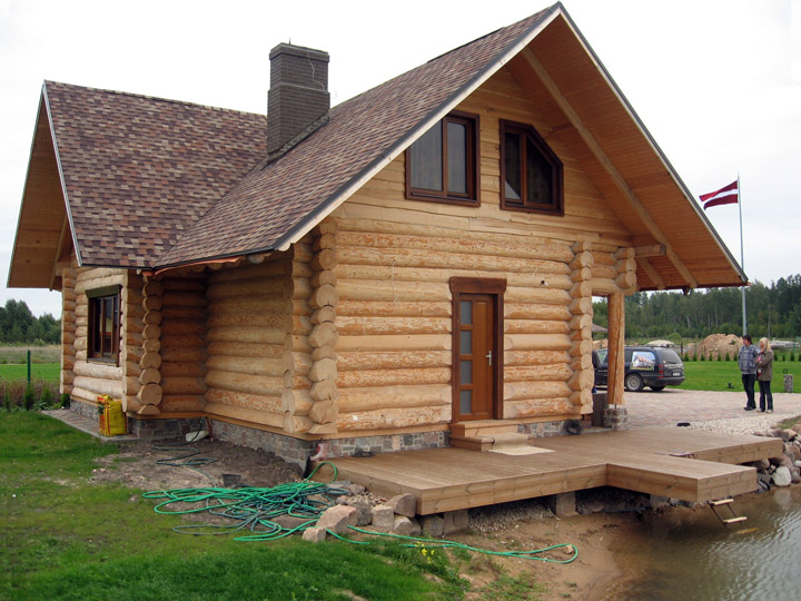 Guļbaļķu pirts projekts, gatava pirts