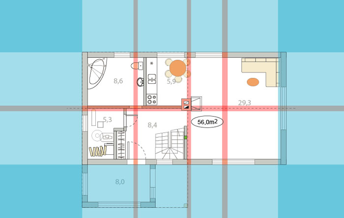 pirmā stāva plāns