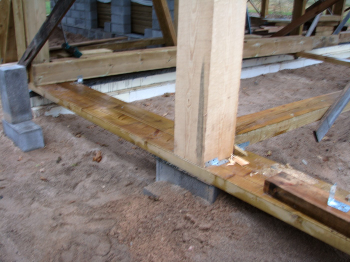 Pirts projekts, pirts atpūtai draugiem un viesiem, būvn. process, koka statņu konstrukcija