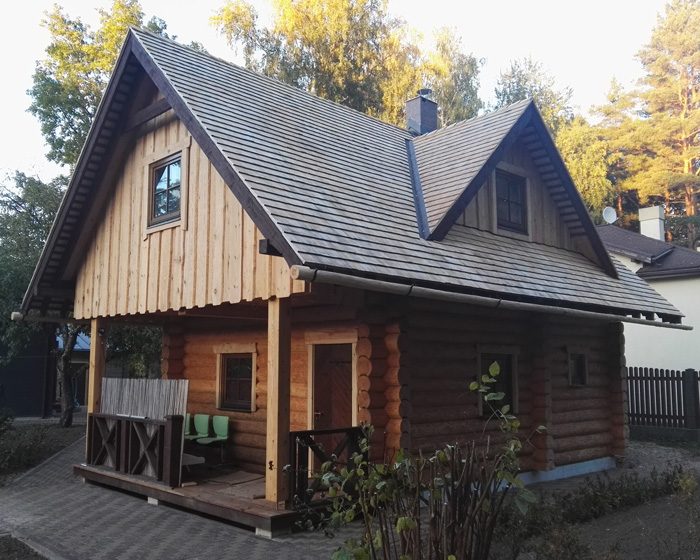 Pirts projekts "Ķipis" - kompakta, omulīga guļbaļķu pirtiņa, gatavās ēkas bildes