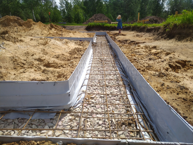 Mājas būvniecība pašu spēkiem, pamatu pēdas veidņi