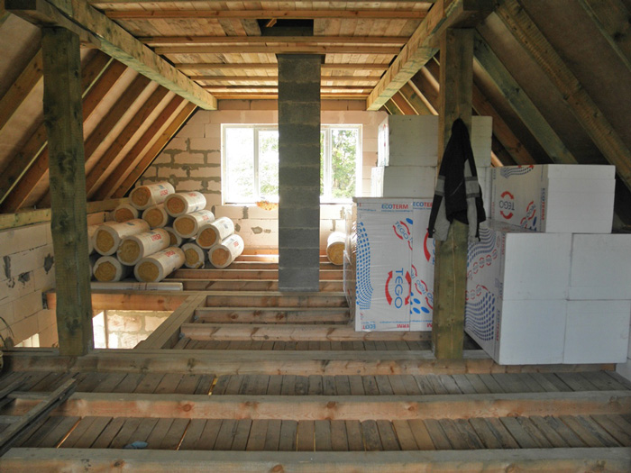 Būvniecības process, ģimene būvē māju pašu spēkiem, projekts "Ansis"