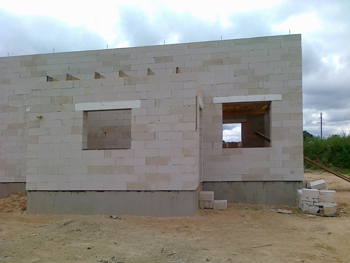 Mājas projekts "Rita 2", būvniecības process