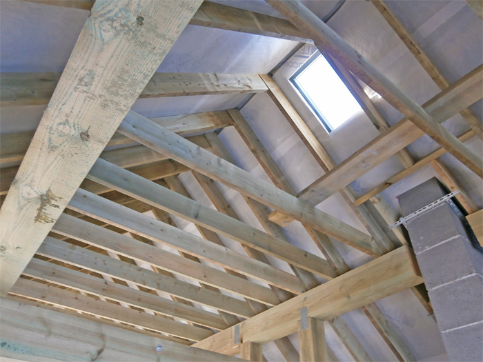 Mājas projekts Dina, foto no mājas būvniecības gaitas