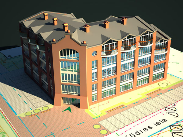 Vizualziācija darījumu centra projektam