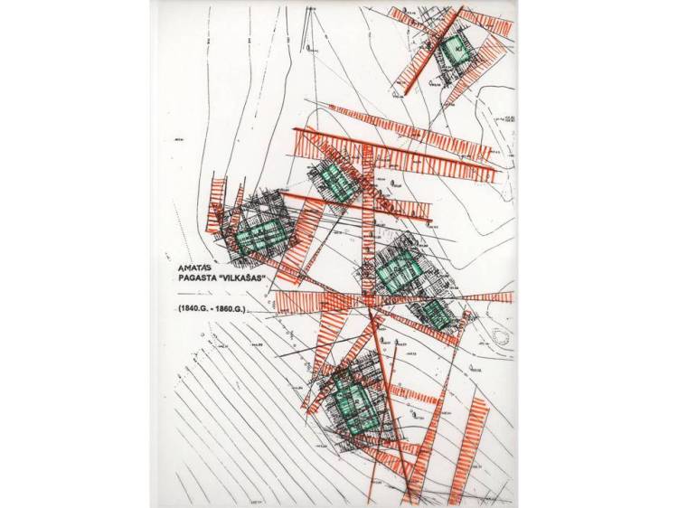 Tradicionālas lauku sētas āderu plāns