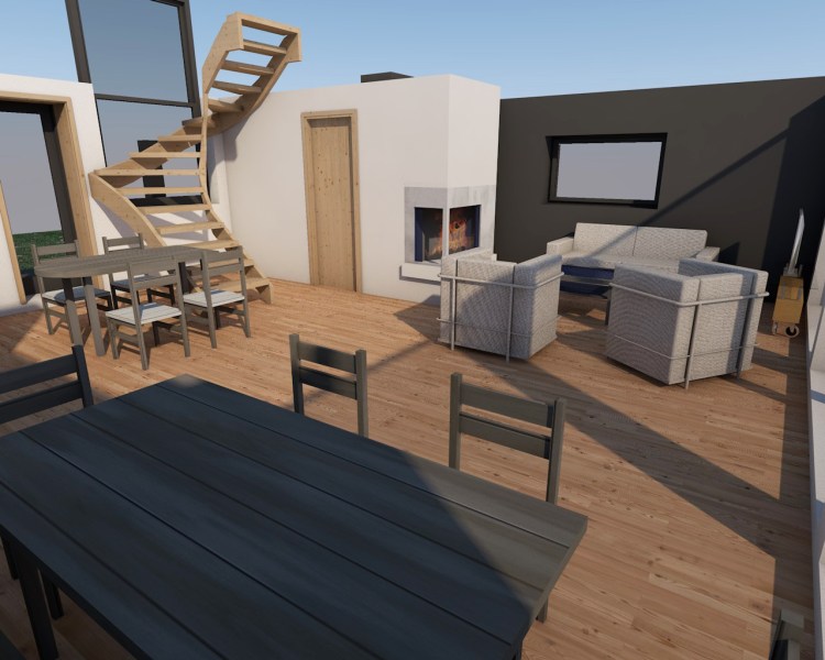 Mājas projekts "Agita" - vizualizācijas