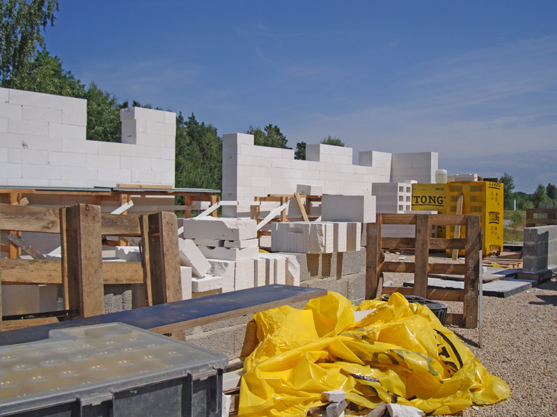 Mājas projekta "Valentīna" būvniecības process