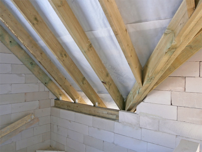 Mājas projekts Dina, foto no mājas būvniecības gaitas