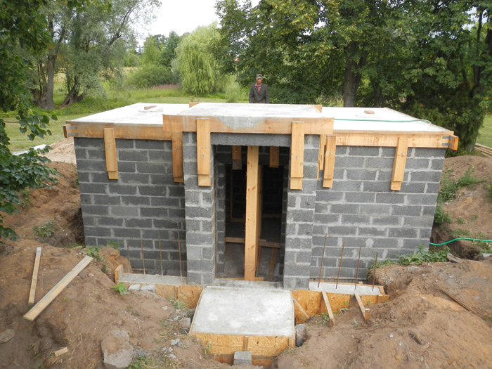 Pagraba projekts, būvniecības procesa bildes
