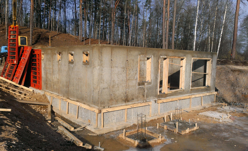 Lielas dzīvojamās mājas projekts "Vēsma" - būvniecības procesa bildes