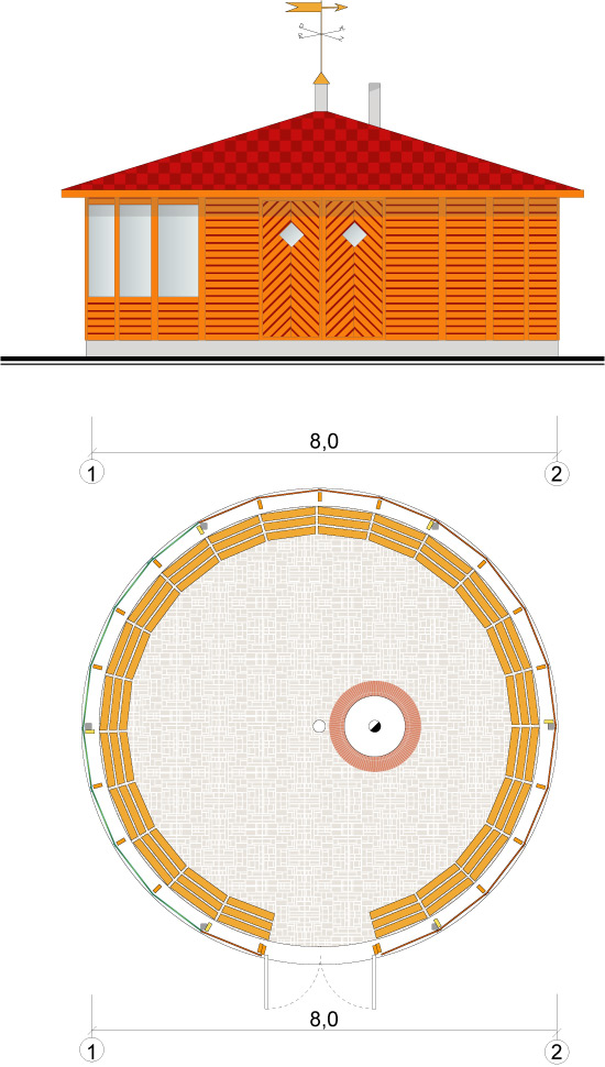liela izmēra lapene, projekts