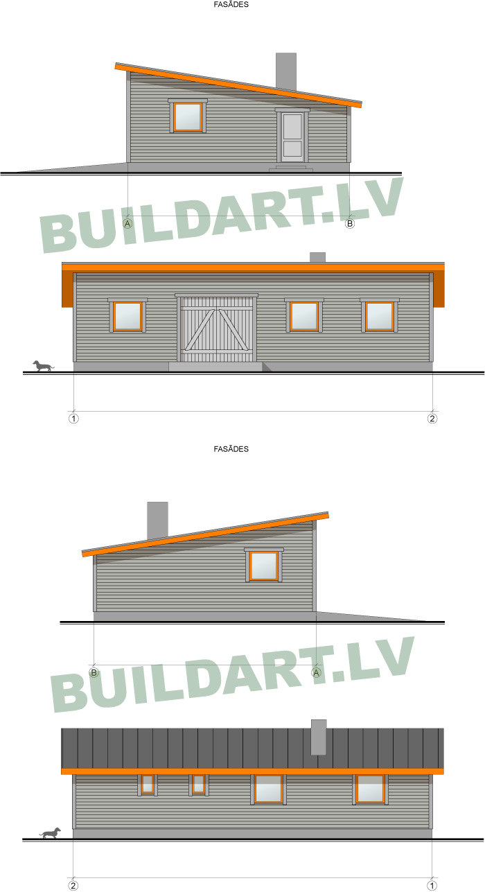 Noliktavas projekts - fasādes