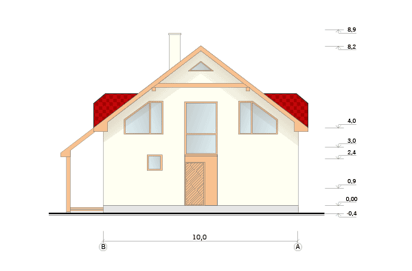 Dzīvojamās mājas projekts, 170m2