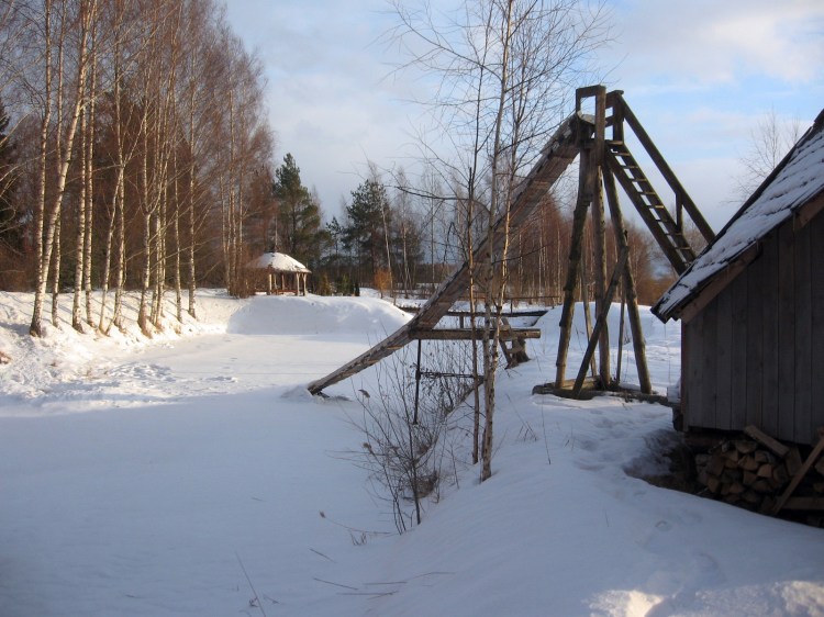 Slidkalniņš nošļūkšanai ūdenī pēc pirts