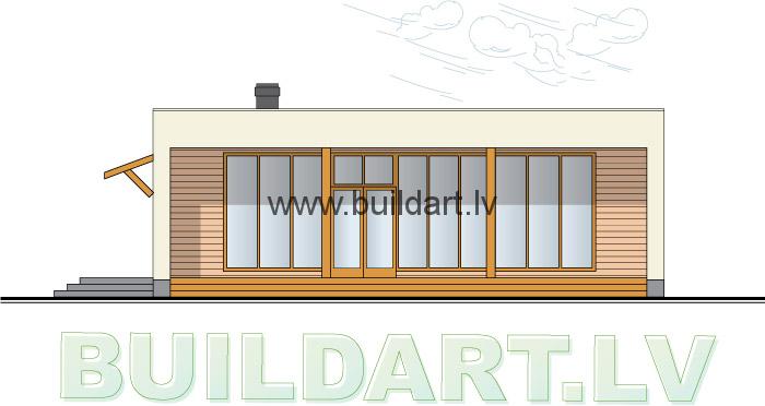 Dzīvojamās mājas projekts, fasāde