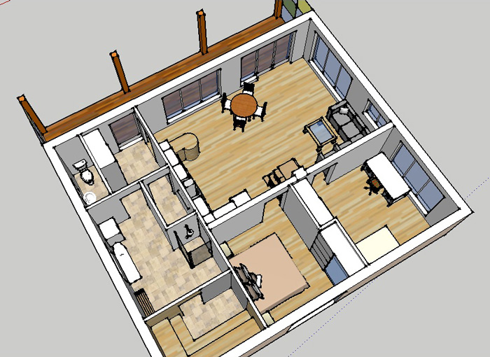 Mājas projekts "Eižens", interjera skati