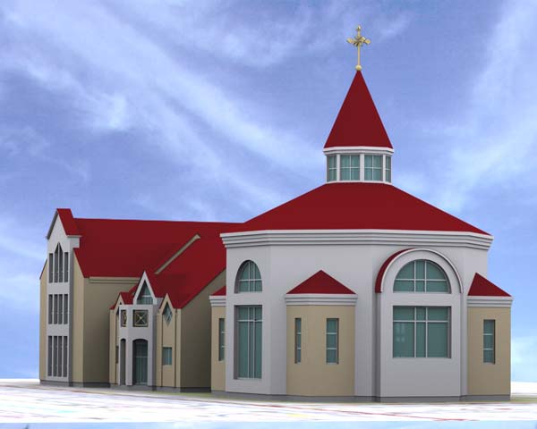 Baznīca Pārdaugavā, skiču projekts