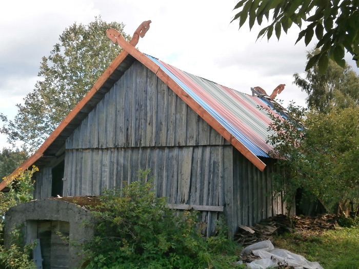 Krāsains pagraba jumts, pagraba jumta renovācijas projekts