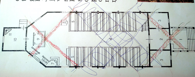 Usmas baznīcas novietojums āderēs