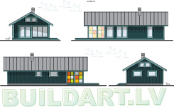 Brīvdienu mājas projekts "Inga"