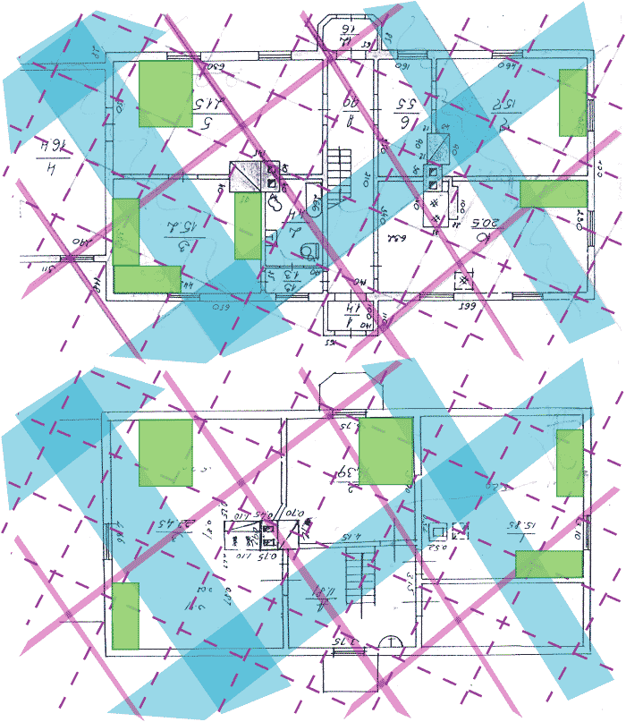 Āderu plāns mājai Rīgā