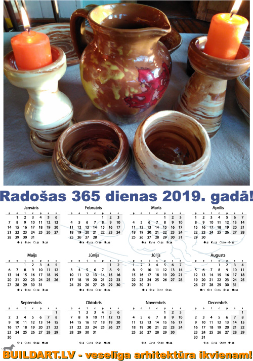Kalendārs Buildart.lv 2019