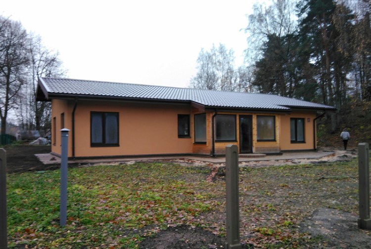 Vienstāvīgas mājas projekts "Andris", uzbūvētās mājas bildes