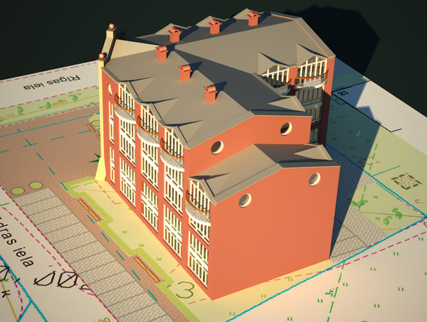 Vizualziācija darījumu centra projektam