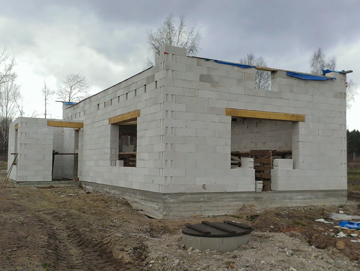 Mājas projekts "Ansis" - būvniecības procesa bildes