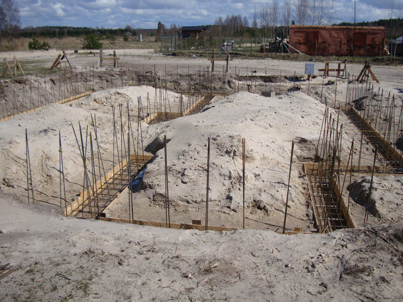 Mājas projekta "Valentīna" būvniecības process