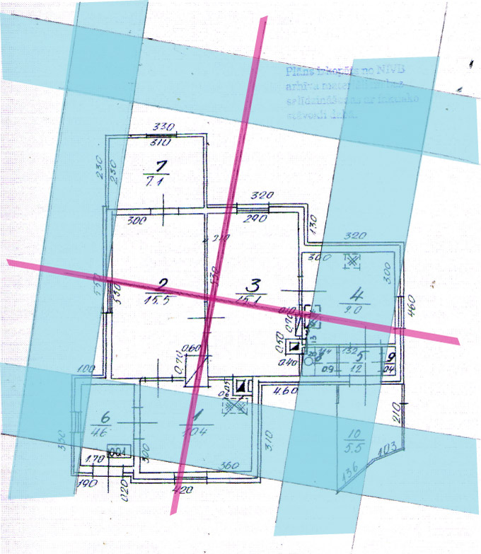 Āderu plāns dzīvojamajai mājai