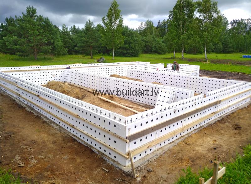 Pašrocīga būvniecība - pamatu veidņi