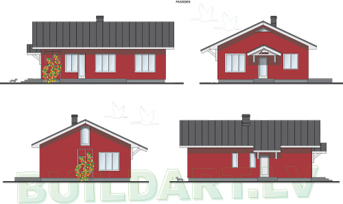 Mājas projekts "Laine" 100m2