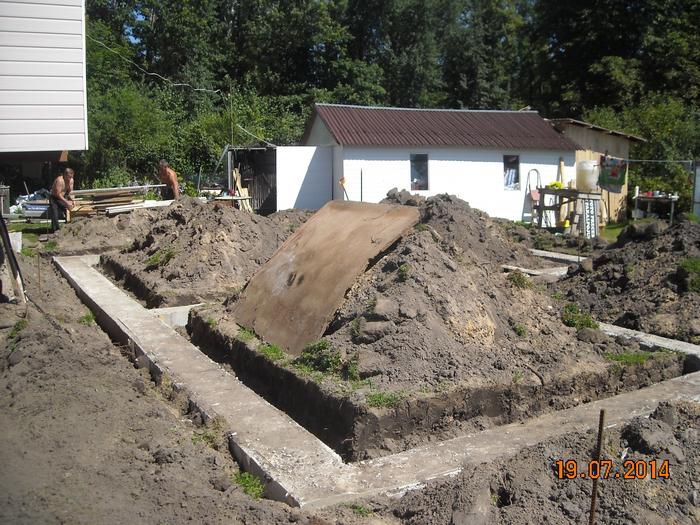 Mājas projekts "Aldis" - mājas būvēšanas procesa bildes