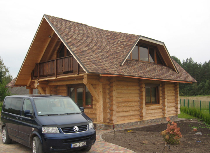 Guļbaļķu pirts projekts, gatava pirts