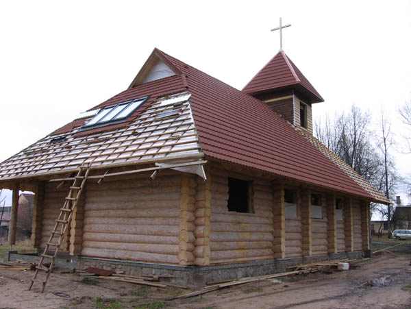 Guļbaļķu baznīca Lēdmanē, projekts