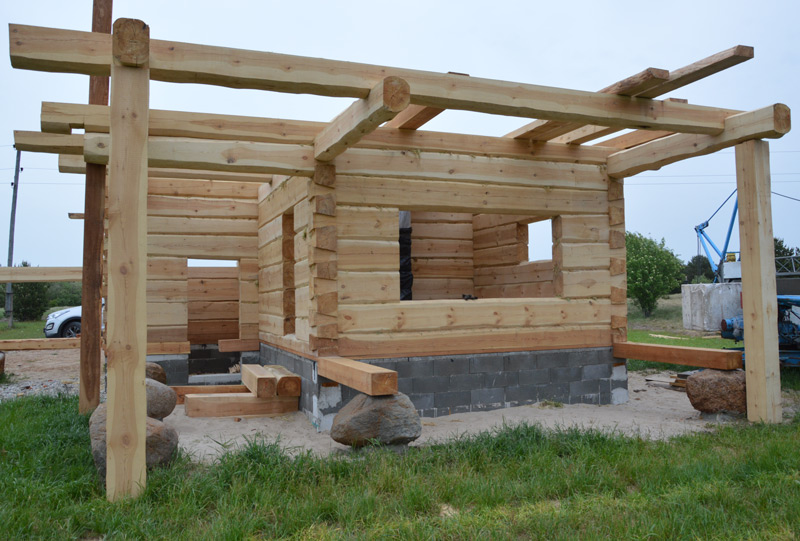 Guļbūves brīvdienu mājas projekts - ēkas fotoattēli