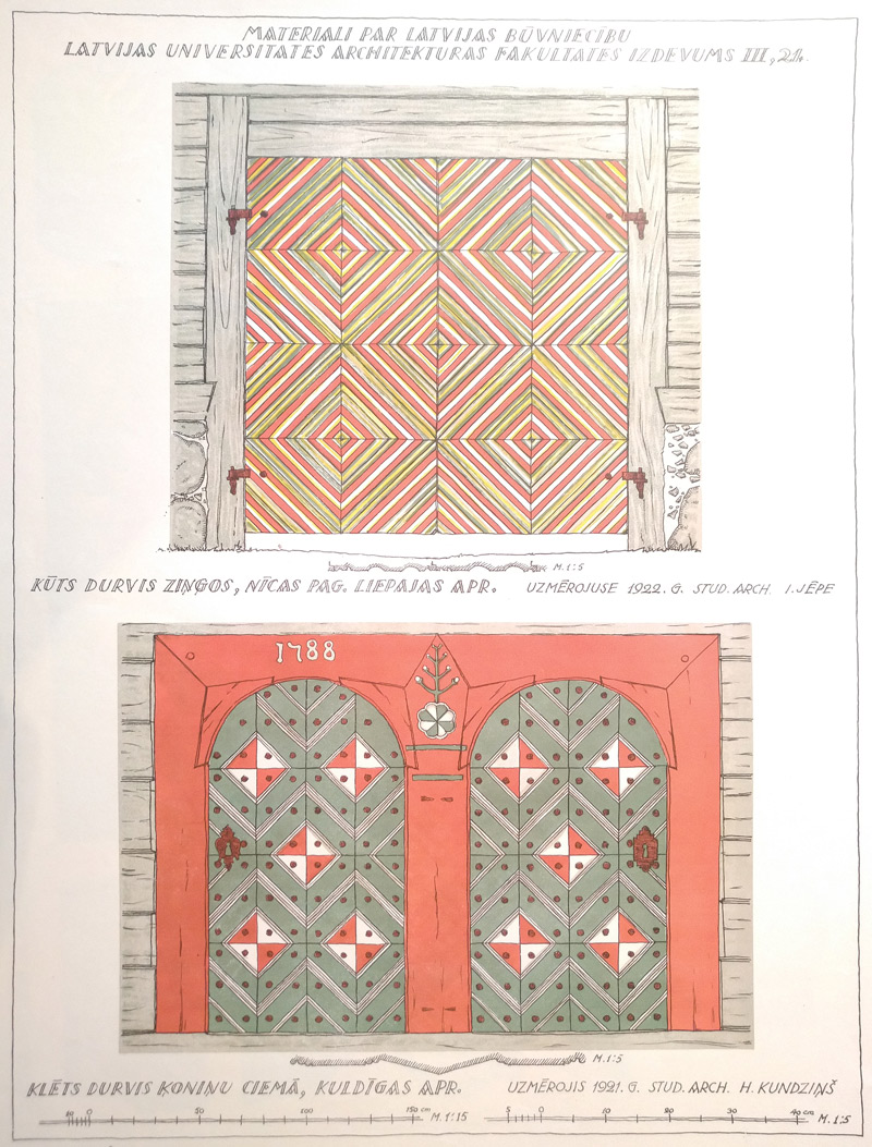 Senas krāsainas durvis