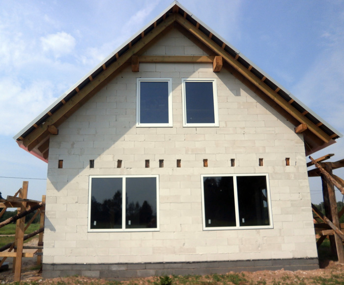 Mājas projekts "Aldis", uzbūvētās mājas bildes