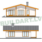 Vienstāvīgas mājas projekts "Eižens", platība 88 kvadrātmetri
