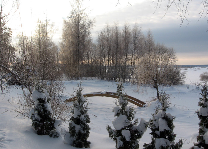 Pašrocīgi būvēts koka tilts