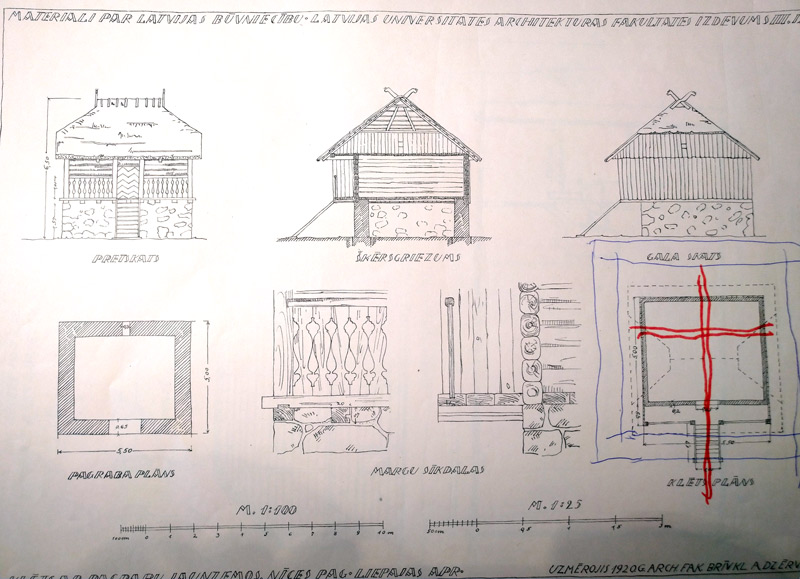Āderu pētijums senai mājai